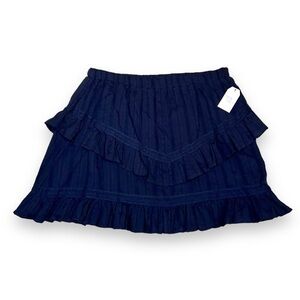 Time and Tru Women’s Layered Lace Skirt Navy Size XL